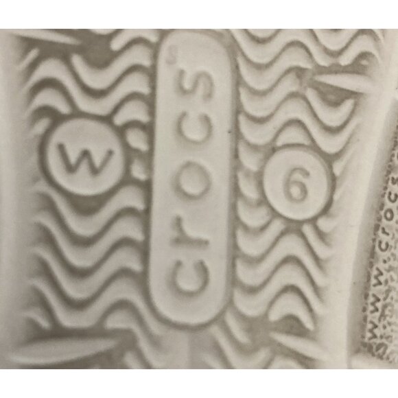 Crocs Womens Size 6 Slip-On Blue Perforated flat comfort Sandals shoes - Picture 8 of 8